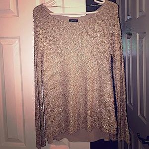 Gold Sequin Sweater